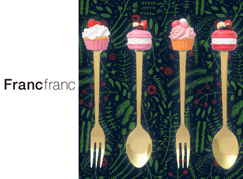 ◆スイーツカトラリーセット ピンk…1,500円（税込）