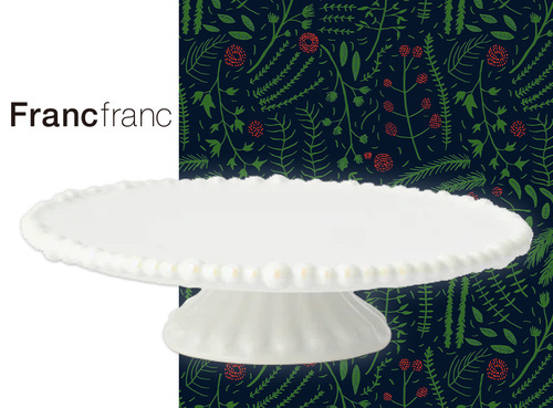 ◆パール ケーキスタンド 1段 ホワイト…2,200円（税込）