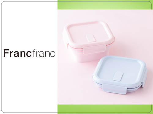 折り畳み シリコン フードコンテナ（ブルー／ピンク 各種）