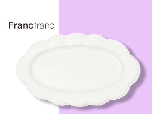 ◆ブランシェ オーバルプレート フラワー …1,200円（税込）