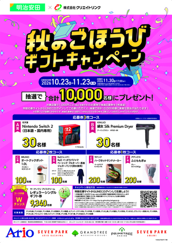 秋のごほうびギフトキャンペーン