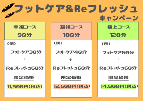 フット＆Re組み合わせコース