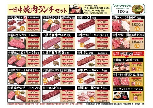 焼肉定食2024年10月