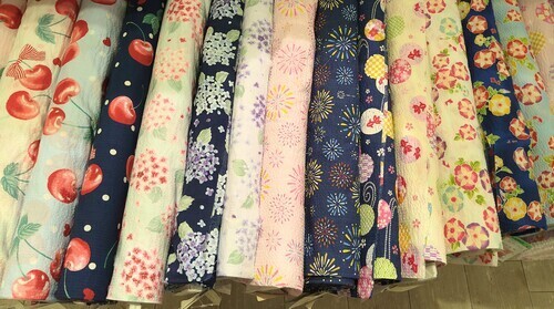 夏に涼しい生地　リップル入荷しました