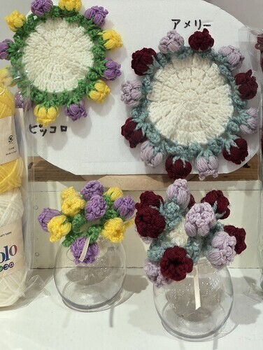 お花のブーケコースター