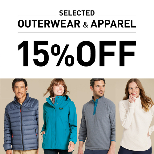 SELECTED OUTERWEAR&APPARELS 15%OFF