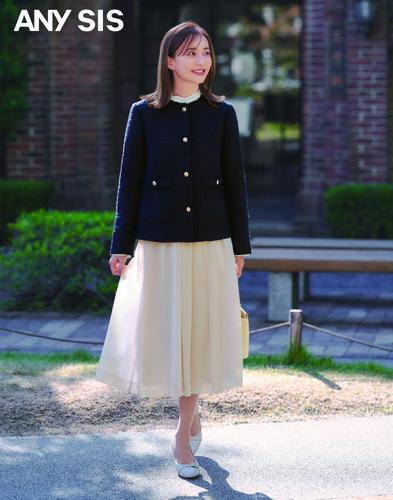 ツイードネイビー