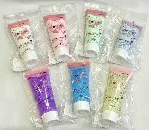 デコホイップ単色　各色¥528 /デコホイップクリアラメ 各色¥638